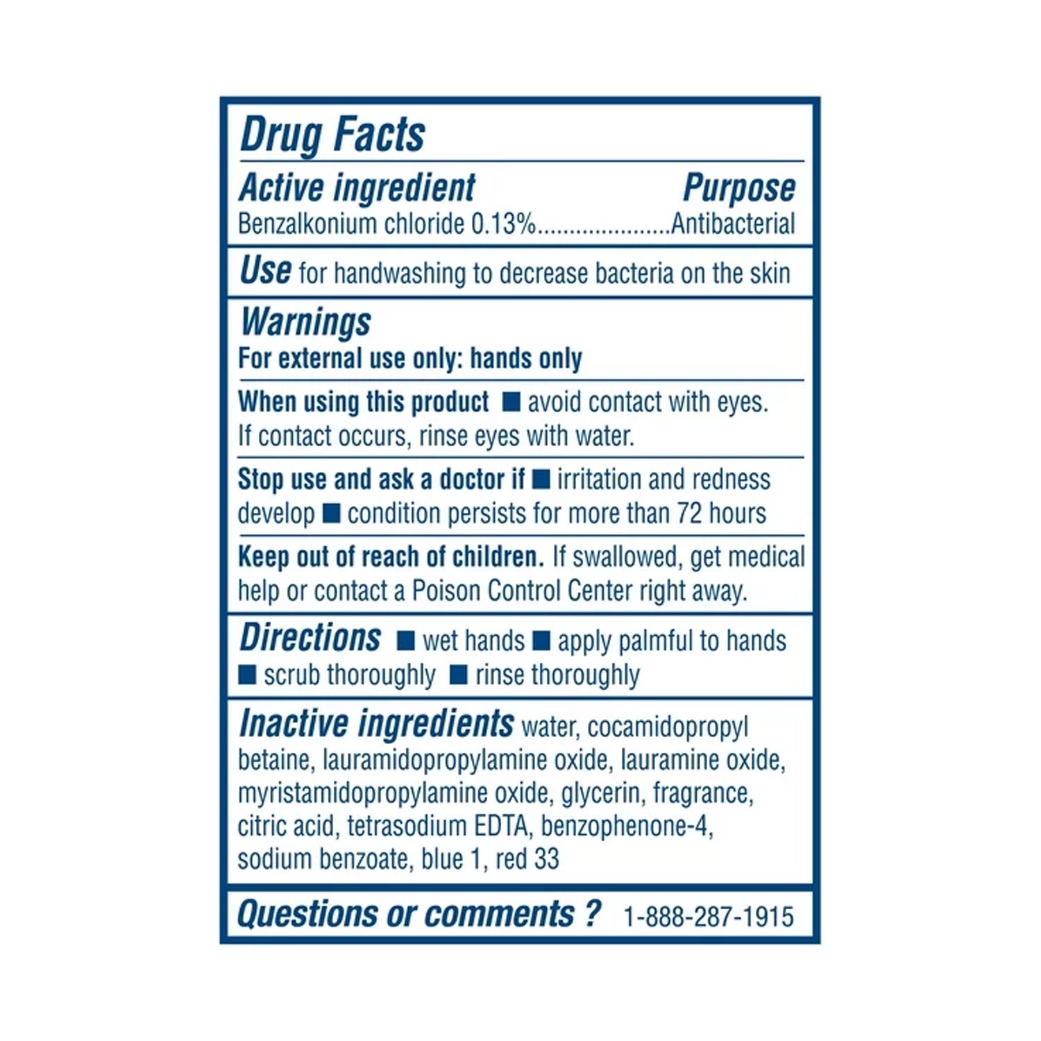 Equate Foaming Antibacterial Hand Wash, Fresh Scent, 32 fl oz - Image 2